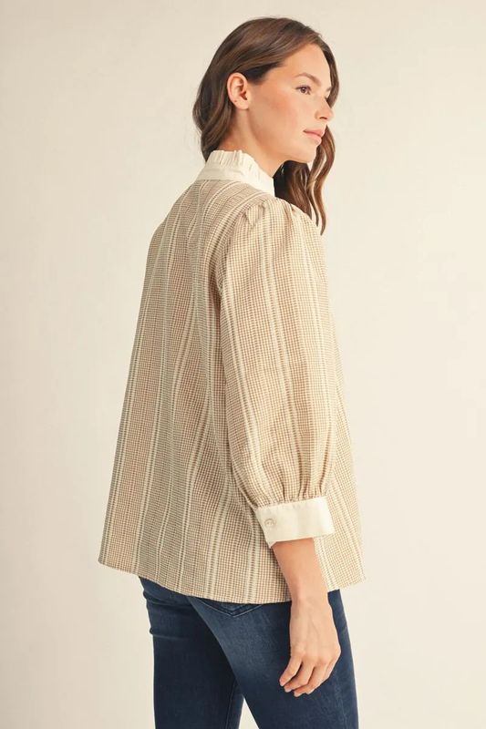 Tiny Gingham Check Top
