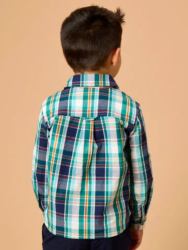 Forest Plaid Button Down Shirt