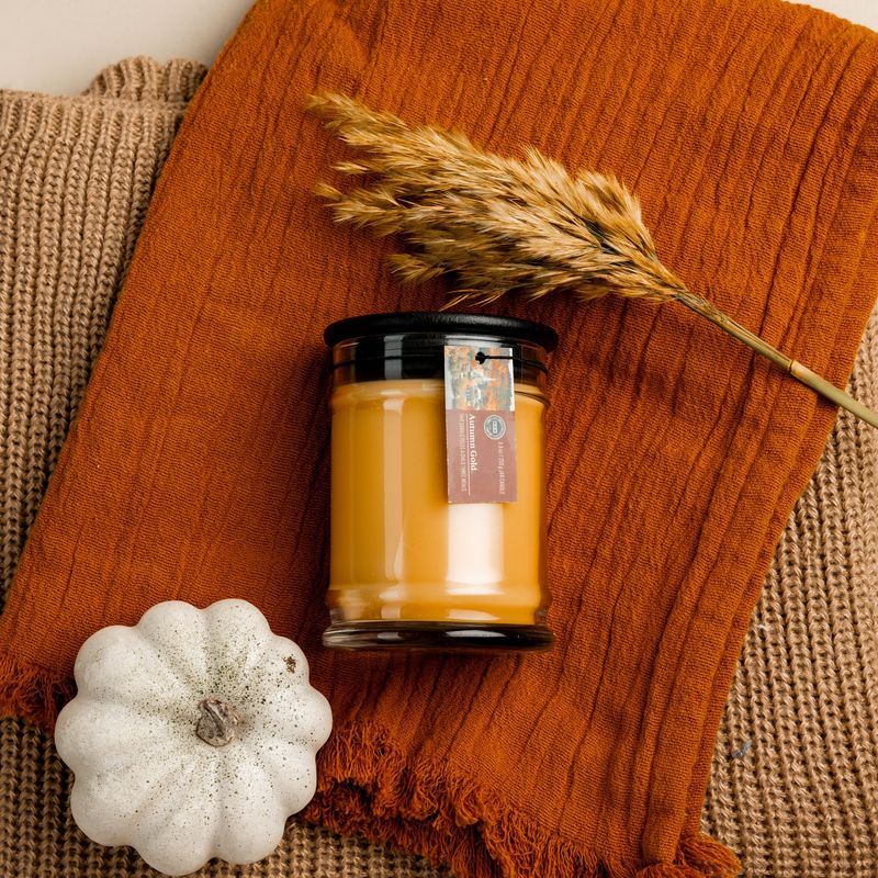 8oz Small Jar Candle - Autumn Gold
