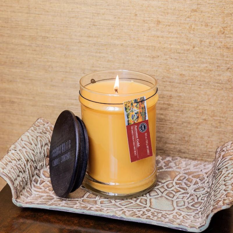 18oz Large Jar Candle - Autumn Gold