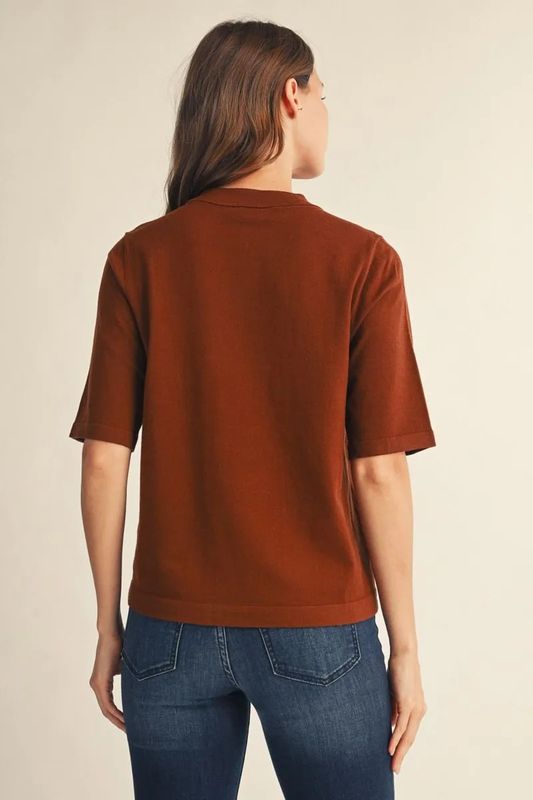 Round Neck Sweater Top