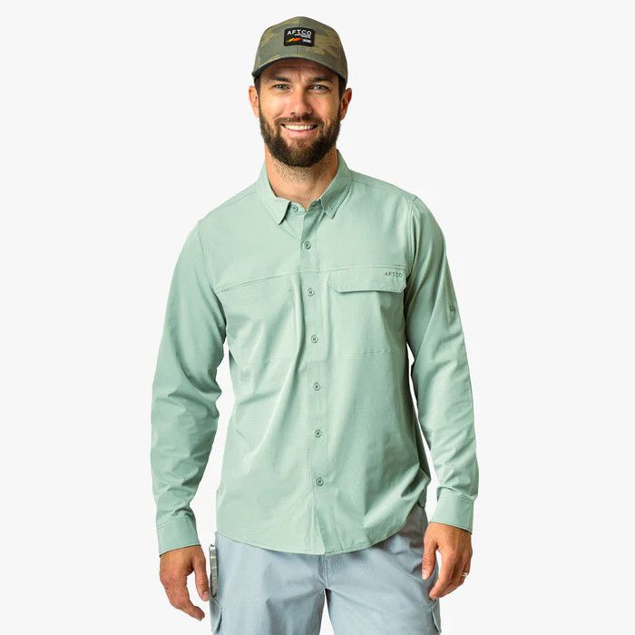 Air-O Mesh Tech LS Button Down Shirt
