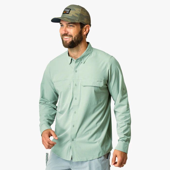 Air-O Mesh Tech LS Button Down Shirt