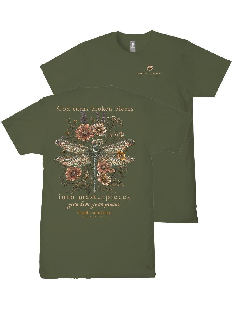 'God Turns Broken Pieces Into Masterpieces' Short Sleeve Tee