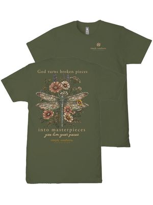 Youth 'God Turns Broken Pieces Into Masterpieces' Short Sleeve T-Shirt