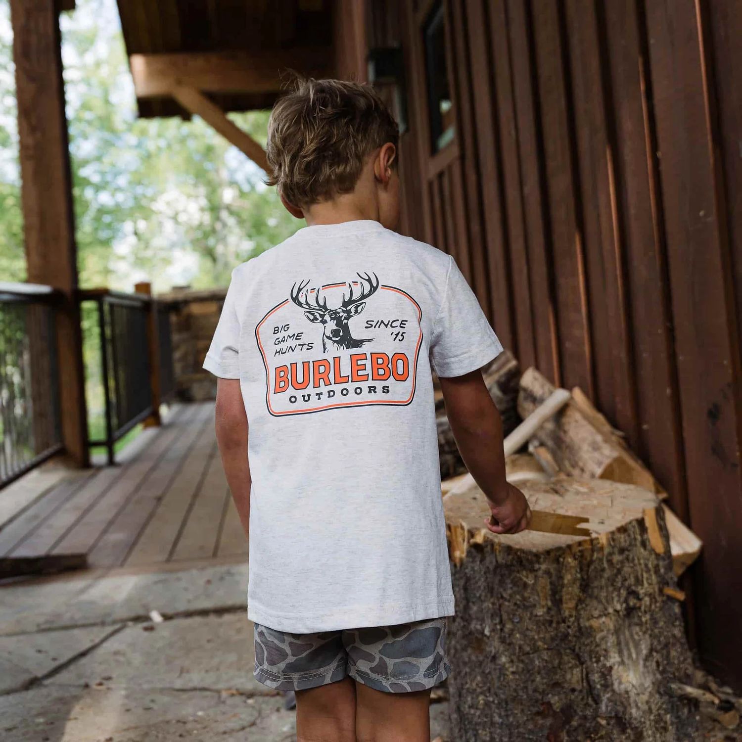 Youth Short Sleeve Tee - Big Game Hunts - Oatmeal