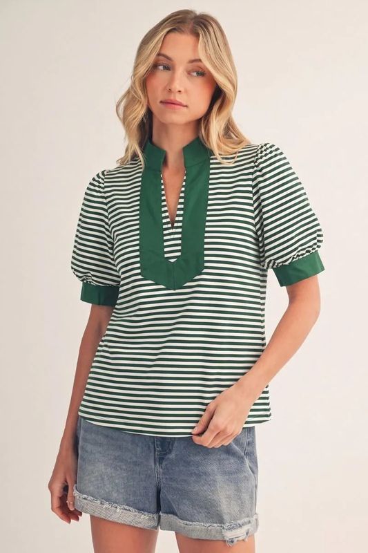 Solid Stripe Top