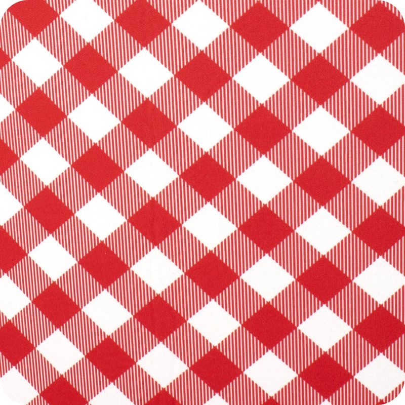 Gameday Gingham Red + Black Medium Iced Cup Coolie