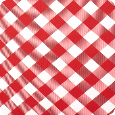 Gameday Gingham Red + Black Medium Iced Cup Coolie