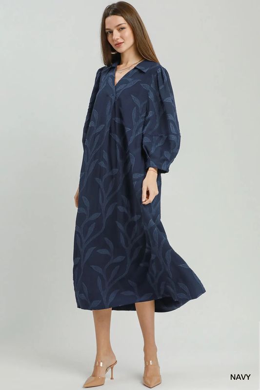 Collared Midi Dress