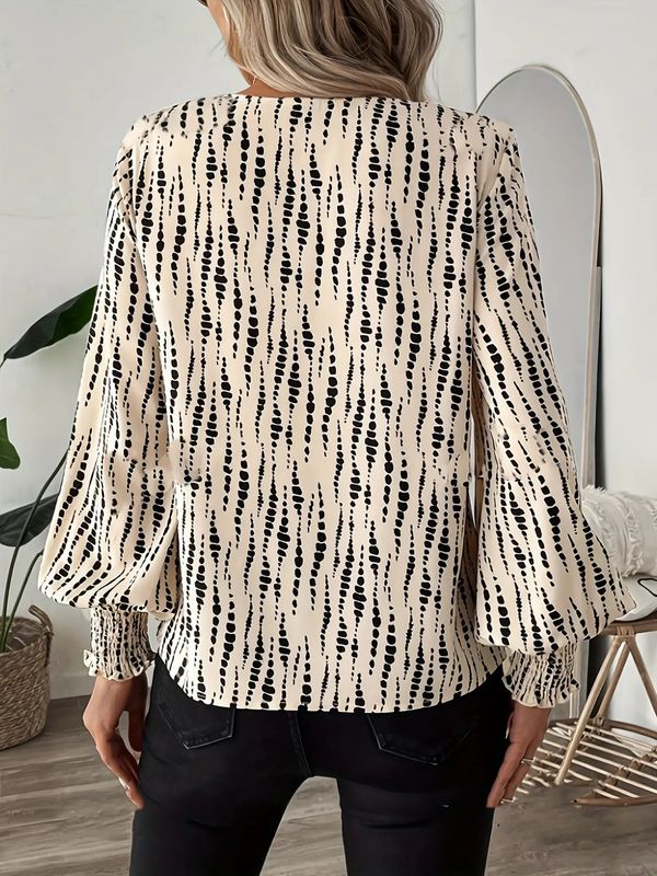 V-Neck Printed Shirt