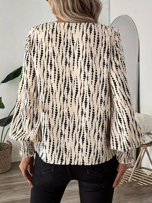 V-Neck Printed Shirt