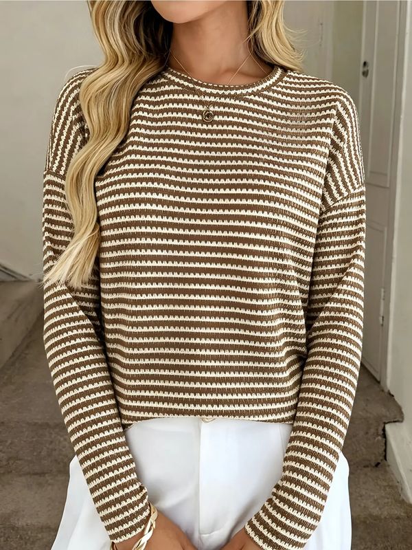 Color‑Block Knit Top