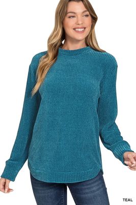 Chenille Waffle Sweater