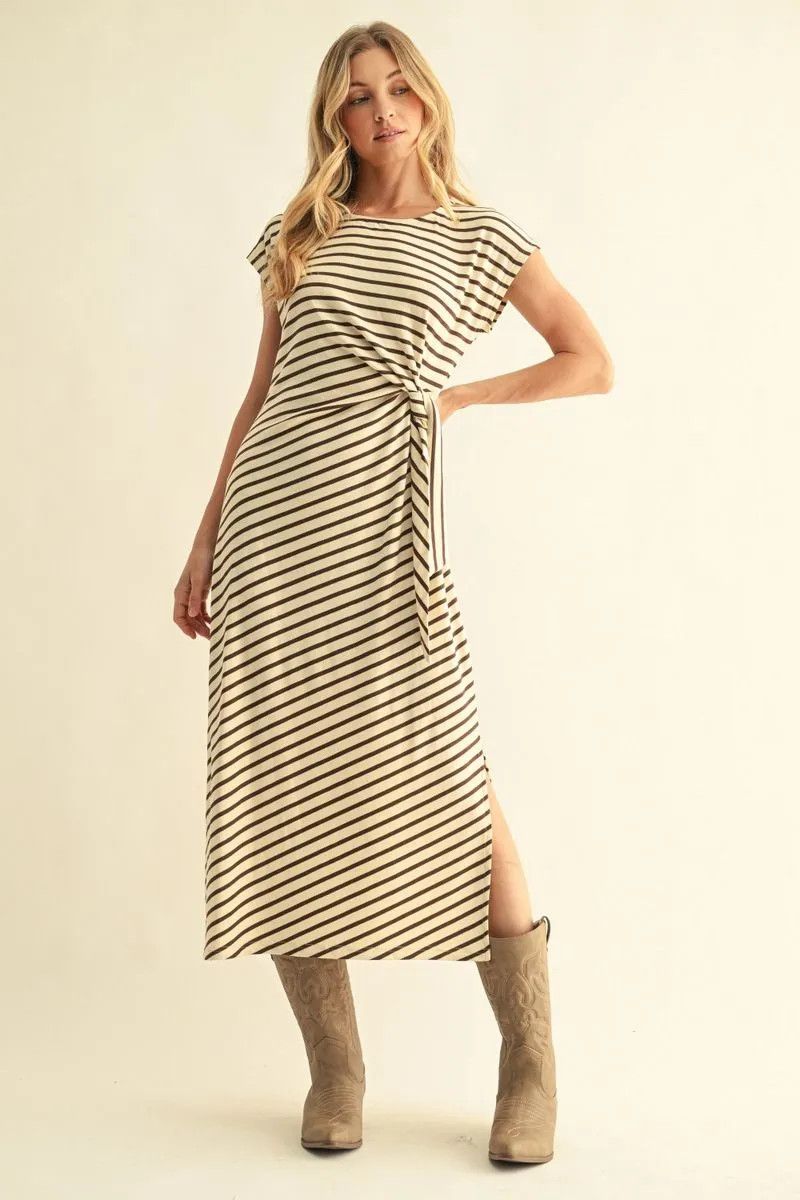 Stripe Midi Dress
