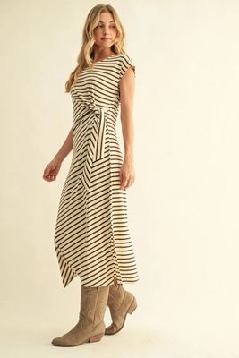 Stripe Midi Dress