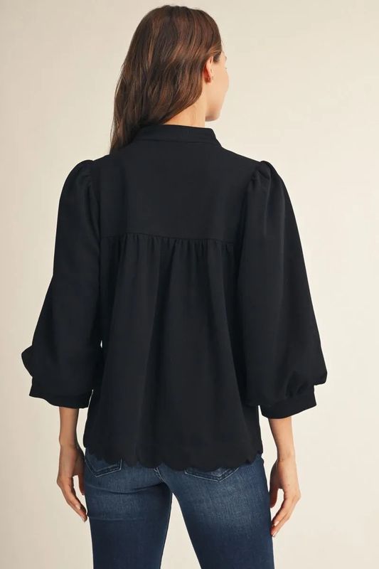 V-Neck Solid Top