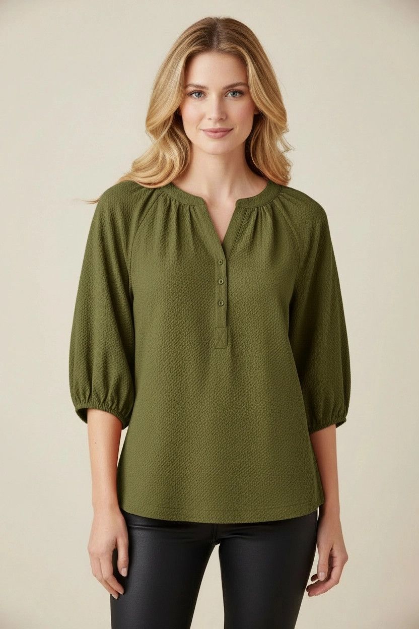 Textured Woven Blouse