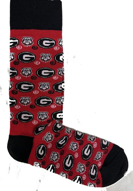 GA Bulldog Knit Socks-M/L