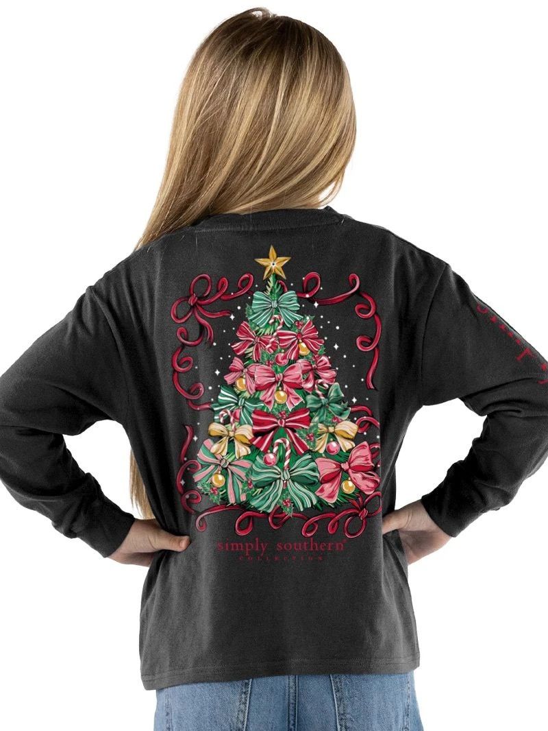Youth Festive Christmas Tree Long Sleeve T-Shirt