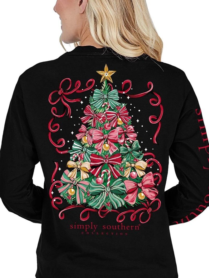 Festive Christmas Tree Long Sleeve T-Shirt