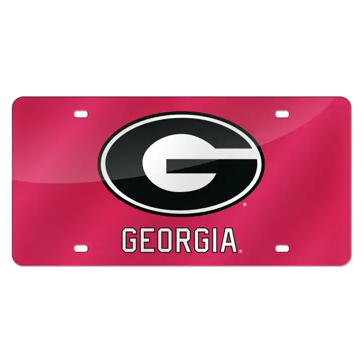 Georgia Bulldogs Acrylic Auto Tag