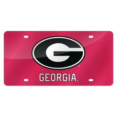Georgia Bulldogs Acrylic Auto Tag