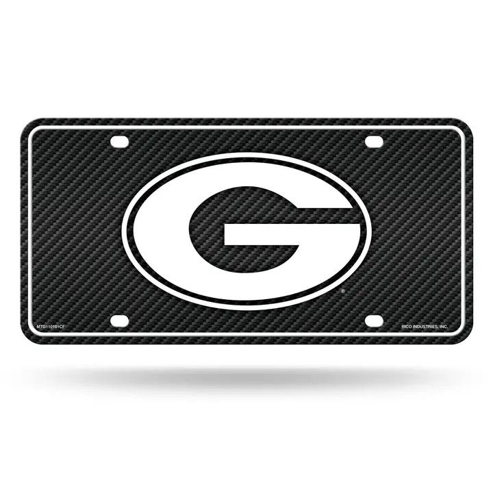 Georgia Carbon Fiber Metal Auto Tag