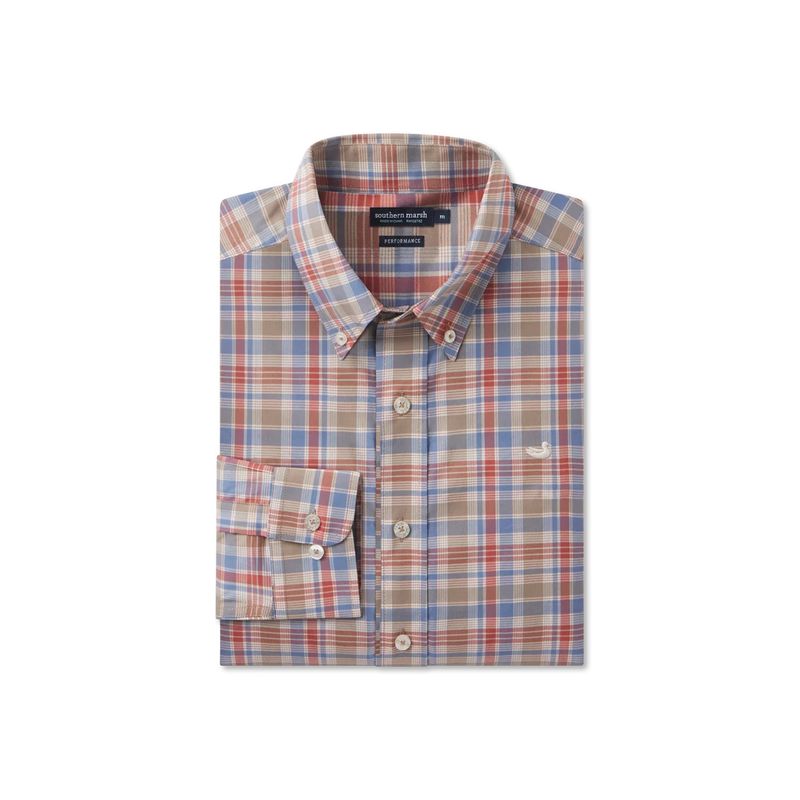 Youth Franklin Plaid Performance Dress Shirt