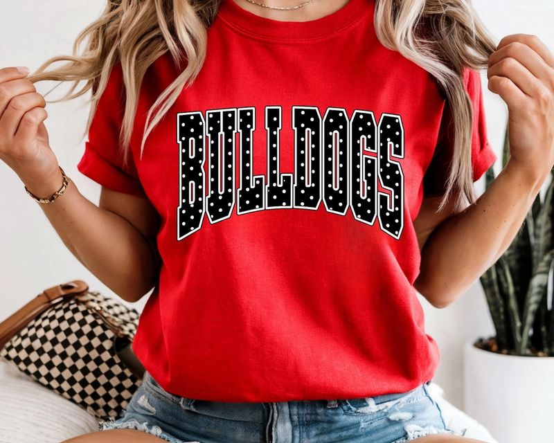 Bulldogs Polkadot Tee