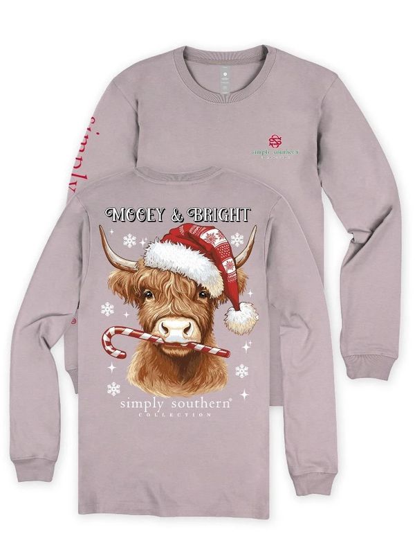 'Mooey &amp; Bright' Long Sleeve T-Shirt