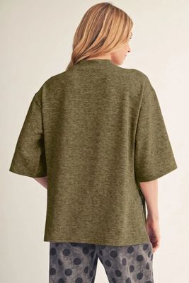 Mock Neck Sweater Top