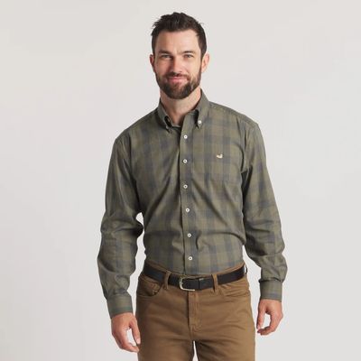 Tisbury Windowpane Performance Dress Shirt