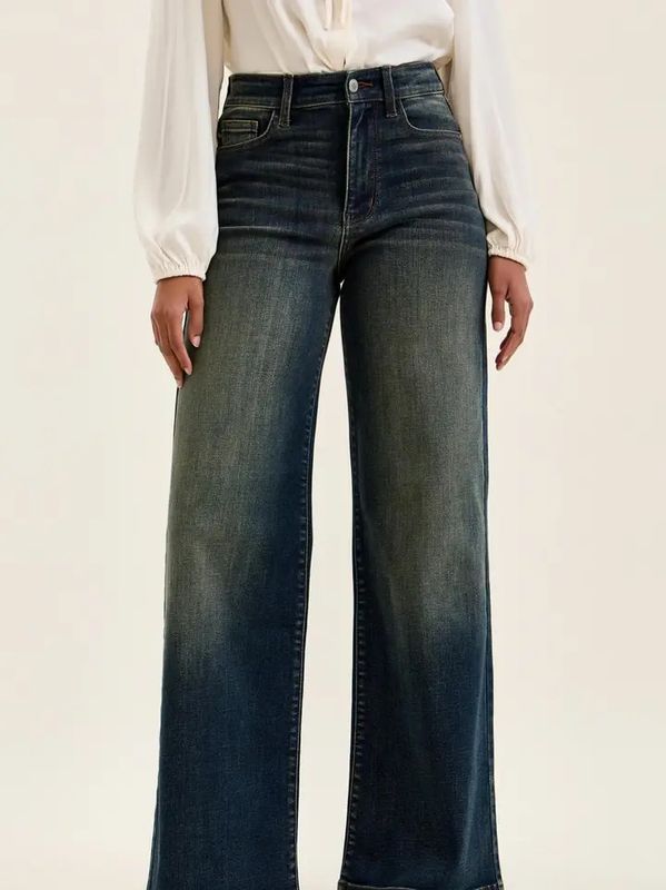 High Waist Lux Retro Wide Jean