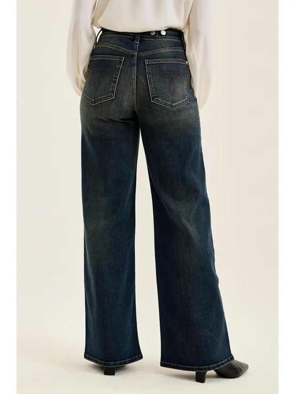 High Waist Lux Retro Wide Jean
