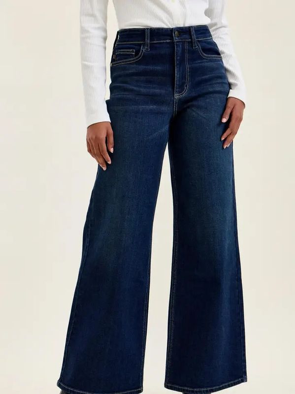 High Waist Lux Retro Wide Jean