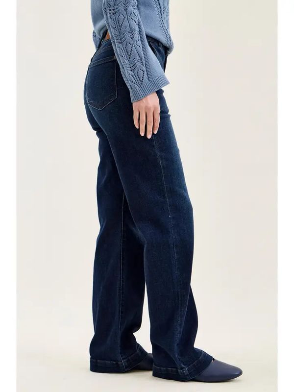 High Waist Trouser Wide Leg Jean