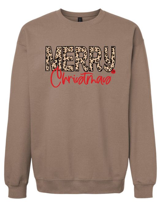 Leopard Merry Christmas Sweatshirt