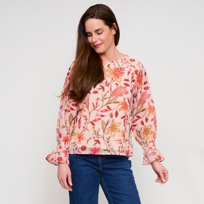 Cambria Ruffle Cuff Blouse