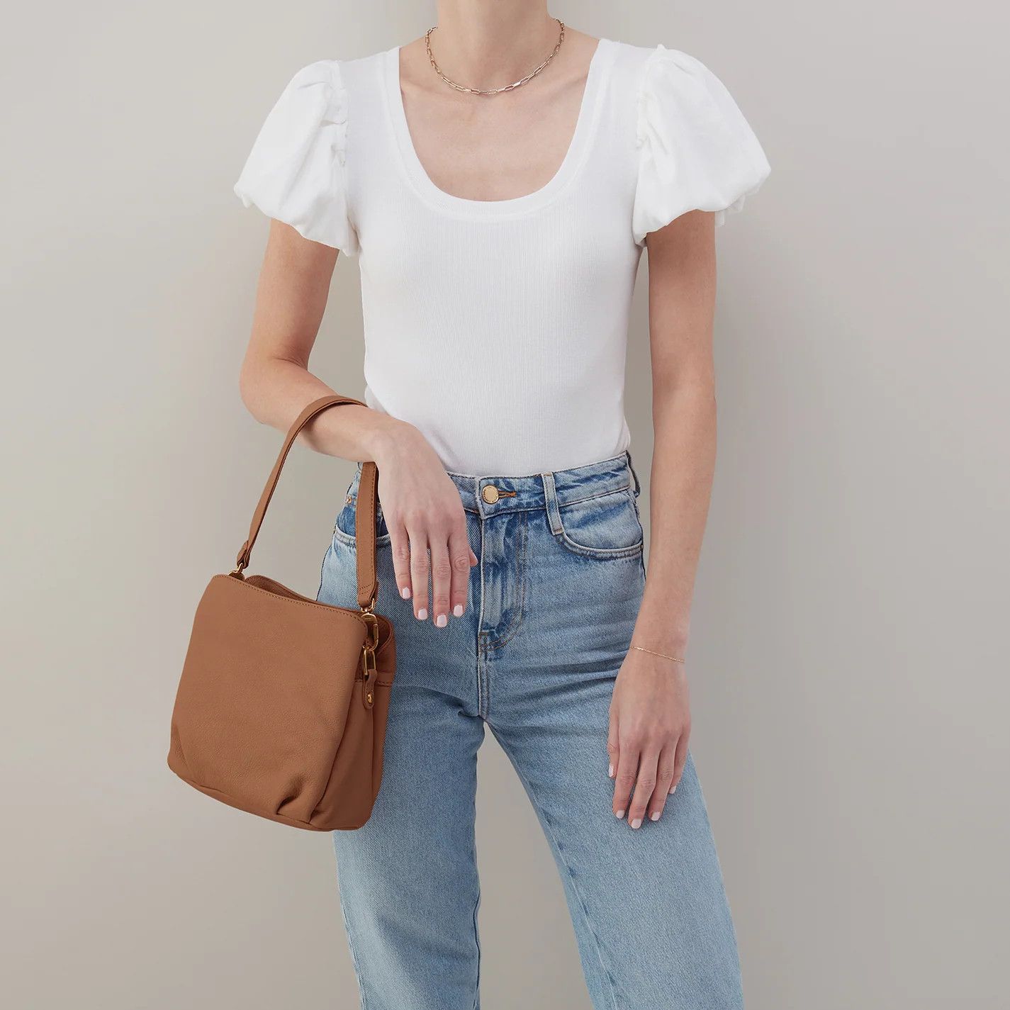 Starr Convertible Shoulder Bag-Pebbled Leather