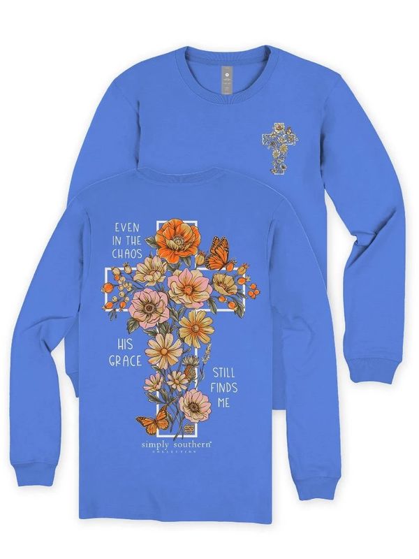 ‘Even In The Chaos His Grace Still Finds Me' L/S T-Shirt