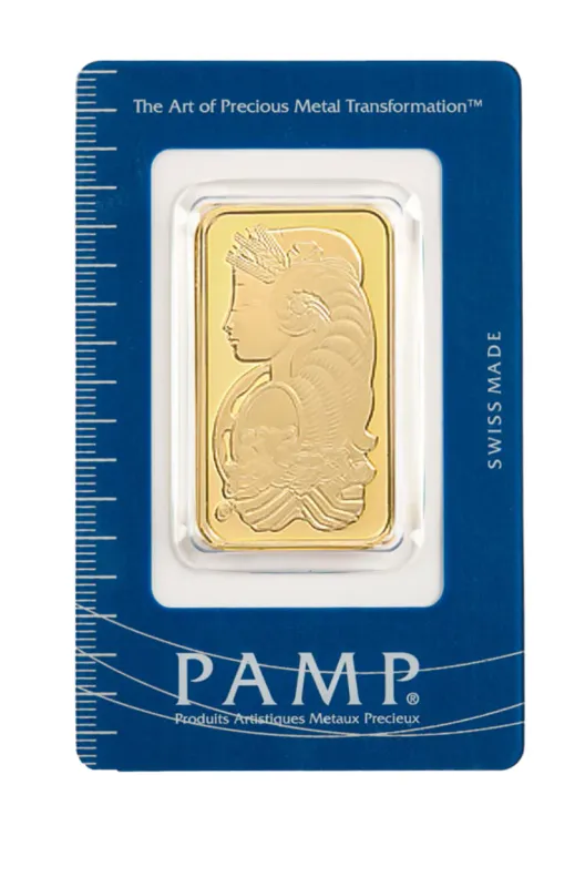 Lingotto oro puro 24k , 50 grammi (PAMP)