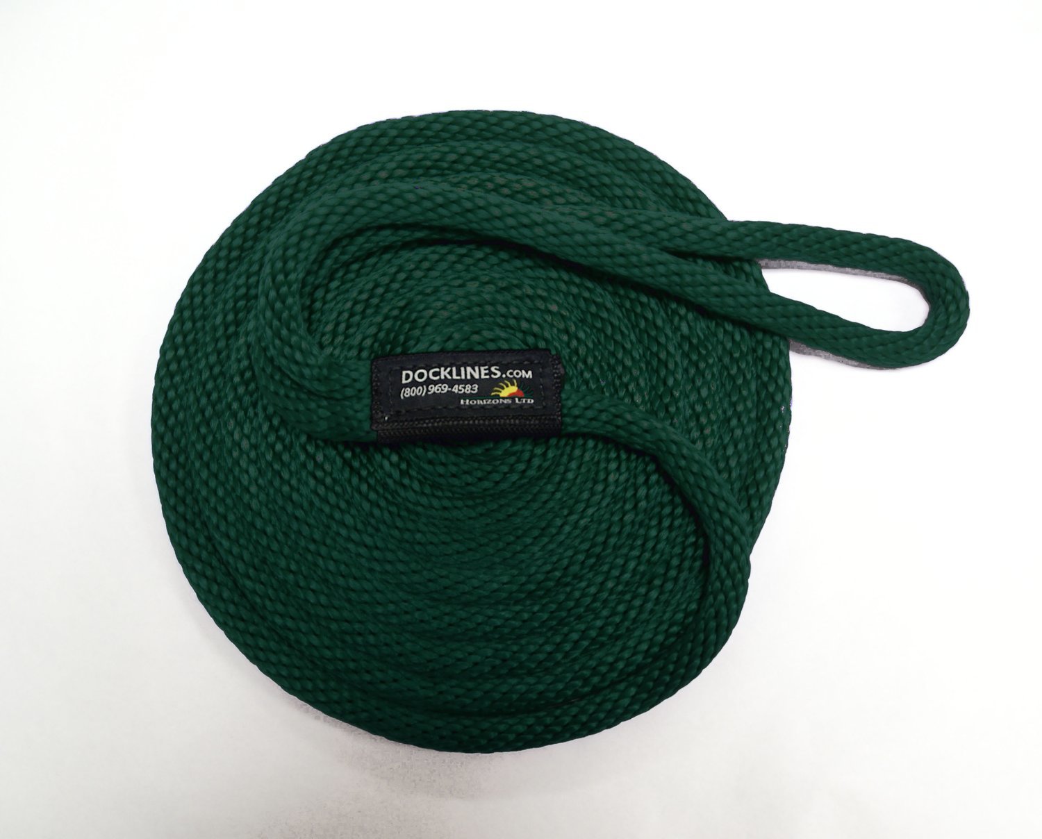 3/8 x 25' Teal Solid Braid Nylon Dock Lines - Made in USA