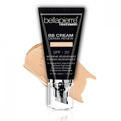 BellaPierre |  BB Cream Derma Renew | SPF 20 | 50 ML | Anti-Aging foundation | Minerale Make-Up | Light Cool