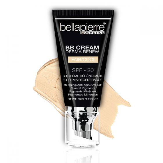 BellaPierre |  BB Cream Derma Renew | SPF 20 | 50 ML | Anti-Aging foundation | Minerale Make-Up | Fair Cool