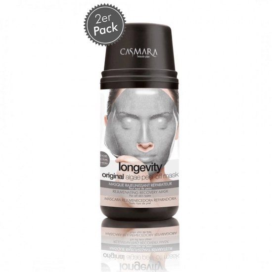 CASMARA LONGEVITY ALGAE PEEL-OFF MASK | Recovery anti wrinkle mask | Unisex formule  | 2 masker en 1 ampul van 4 ml