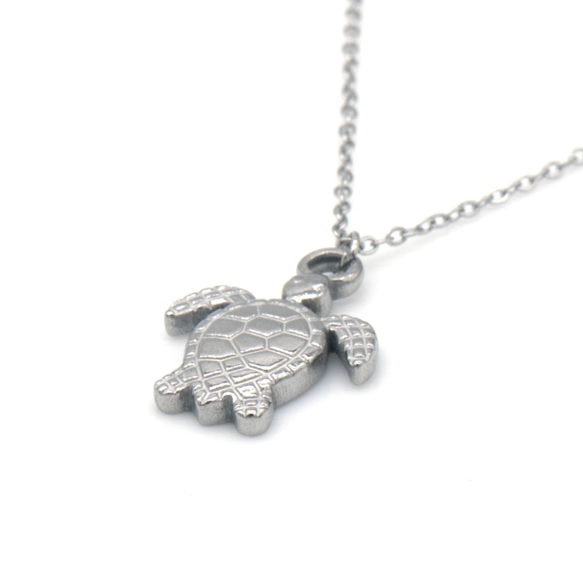 zilvere schilpadjes ketting