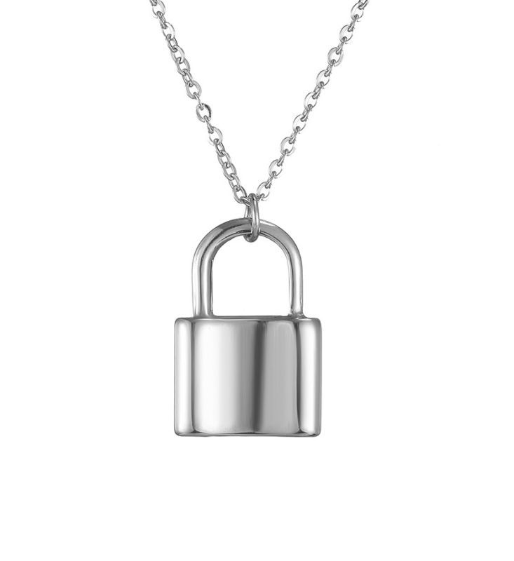 zilver slotjes ketting