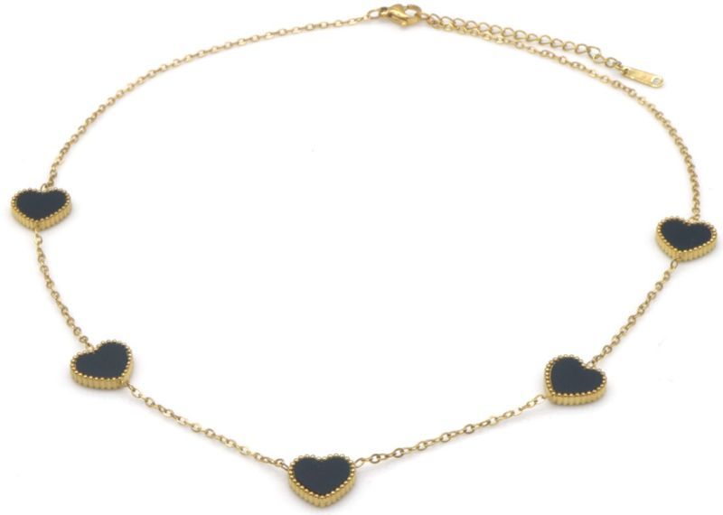 goude hartjes ketting