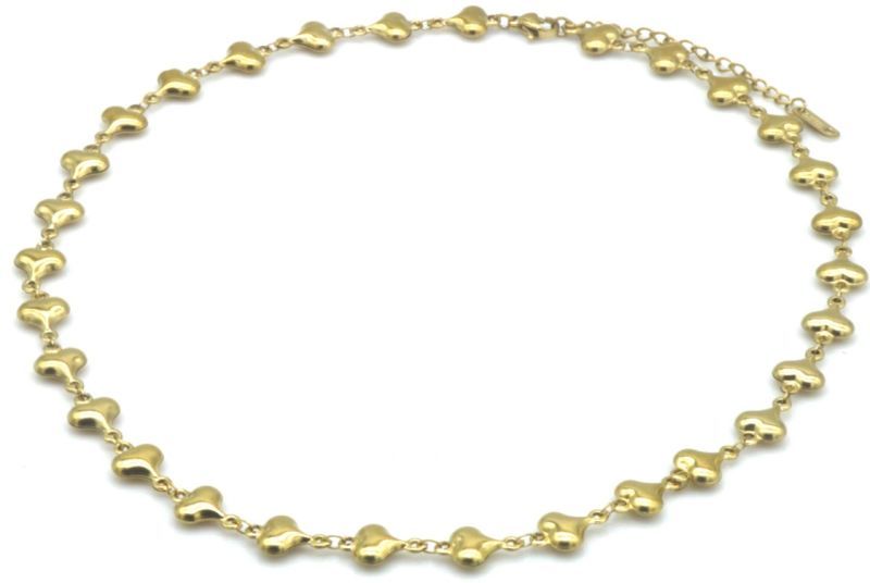 S. Steel Necklace Hearts 40-45cm